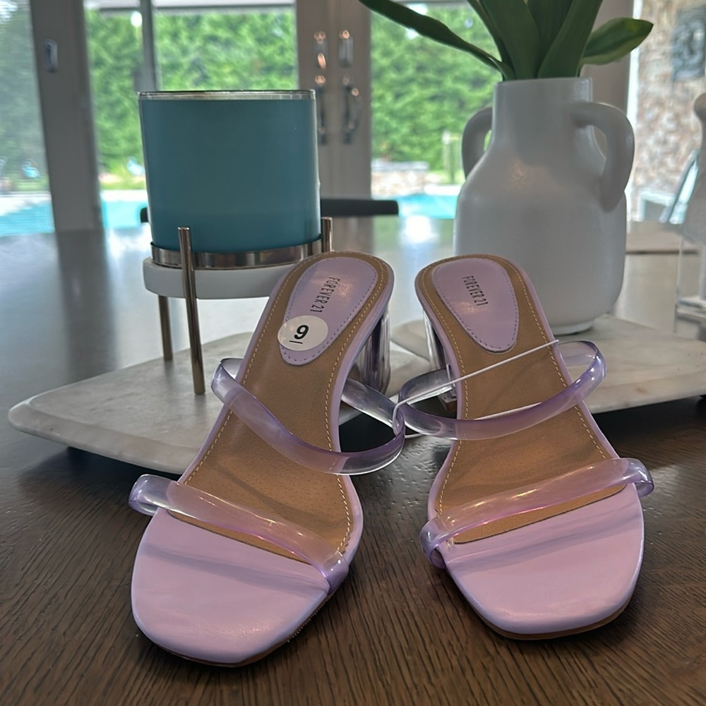 Slip on 2 strap sandals